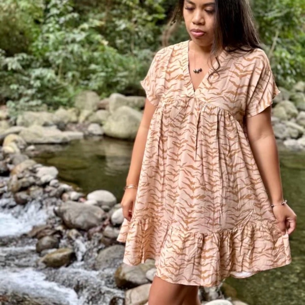 Paradise Now Babydoll Dress - Wild Iwa XL